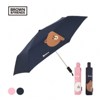 라인프렌즈 3단 빼꼼 라인 전자동 우산