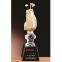 금속크리스탈 골프백 트로피 198