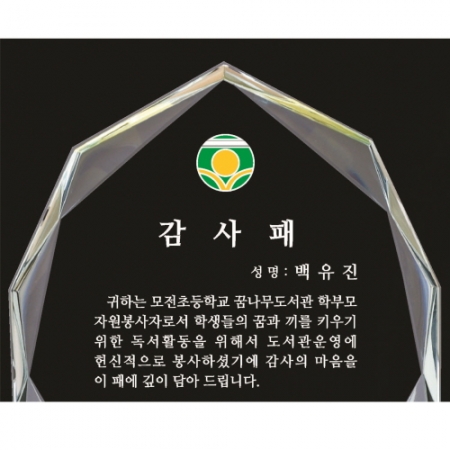 크리스탈 상패 182 #3