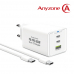 작은이미지: 애니존 AZQ-PD65WDS 3포트 PPS Gan 65W 초고속충전기 #2