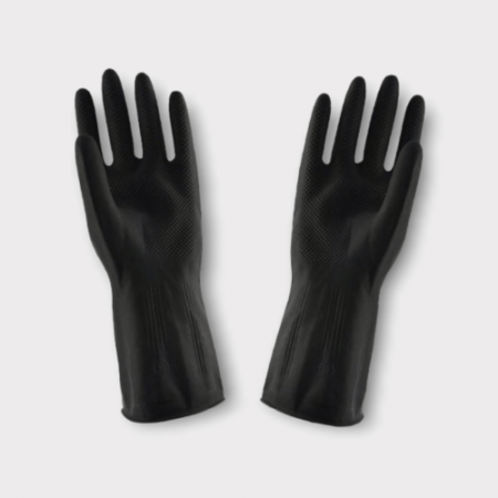 블랙 고무장갑 S M L #2