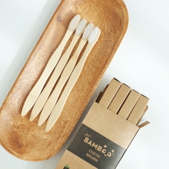 대나무 칫솔 4P 초극세모 친환경 칫솔