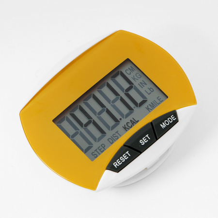 스마트 디지털 심플 만보기 (옐로우) / 칼로리 만보계 #3