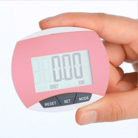 스마트 디지털 심플 만보기 (핑크) / 다이어트 만보계 #3