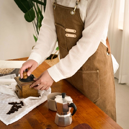 앞치마 바리스타 업소용 카페 캔버스 미용실 식당 #3