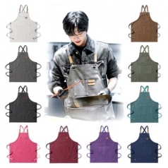 앞치마 바리스타 업소용 카페 캔버스 미용실 식당