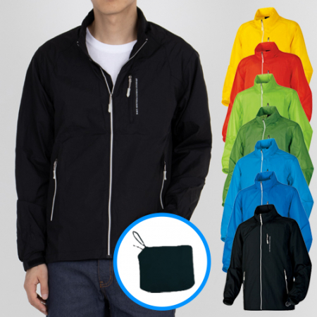 후드 내장 휴대용 경량 바람막이 자켓, 남성 여성 바람막이 #2