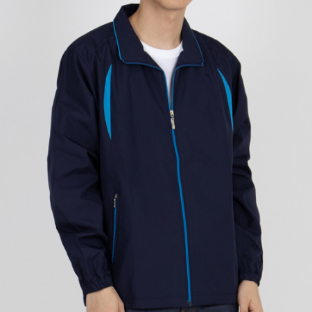 남성 여성 엣지 배색 바람막이 자켓 #3