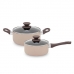 작은이미지: 영국R 크레마 인덕션 IH 세라믹 2종 냄비 세트 #2