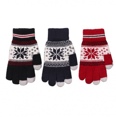 데일리 스마트터치 눈꽃 니트 장갑 #2