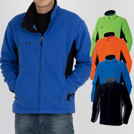 엣지 배색 후리스 자켓 (M-3XL), 남성 여성 자켓 #2