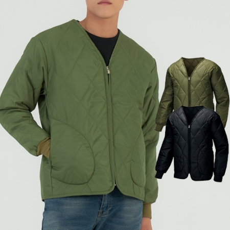 단체 행사용 브이넥 깔깔이 퀼팅 점퍼 #2