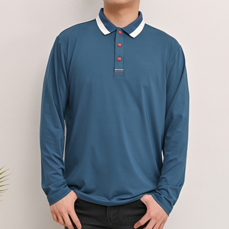 스판 반팔 긴팔 카라 티셔츠, 남자 여자 단체 티셔츠 #3