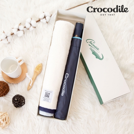 크로커다일 2단 바이어스 우산 +투톤 보다 호텔 수건 RA #2