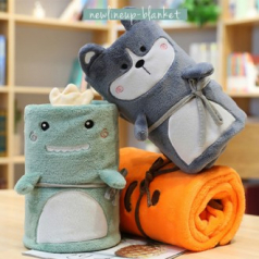 캐릭터 극세사 무릎 담요