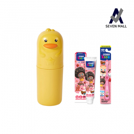 세븐몰 휴대용 병아리 칫솔통 키즈 세트 칫솔꽂이 칫솔보관함 양치컵 #4