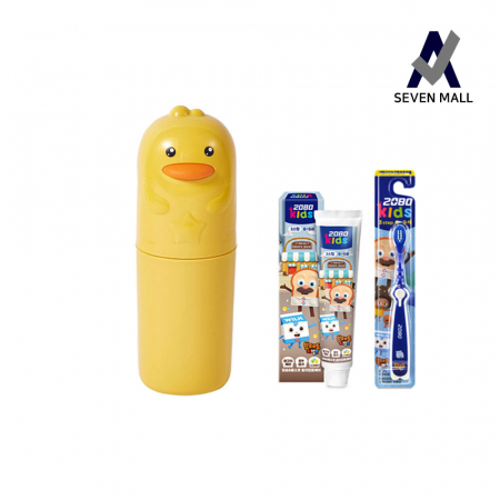 세븐몰 휴대용 병아리 칫솔통 키즈 세트 칫솔꽂이 칫솔보관함 양치컵 #3