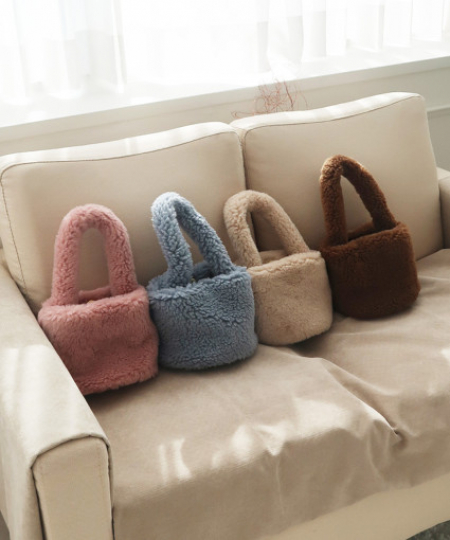 루무드 양털 미니 토드백 에코백 [소량 가능] #2