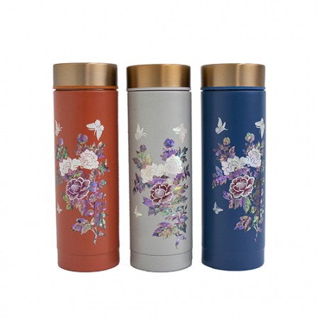 목단 자개텀블러 300ml 스테인리스 텀블러 #2