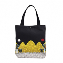 아름누리 전통 자수무늬 스트랩가방 블랙