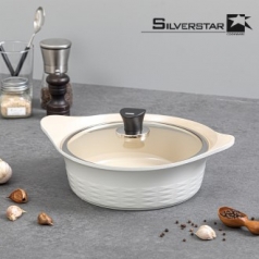 실버스타 쿡쿡 세라믹 코팅 인덕션 IH 주물냄비 전골 24cm