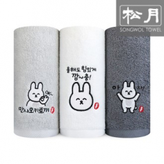 [송월타올] 행복한 토끼 타올 1매