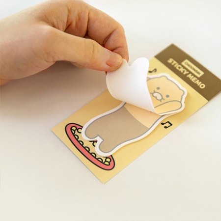 캐릭터 모양 점착메모지 옐로우 #4