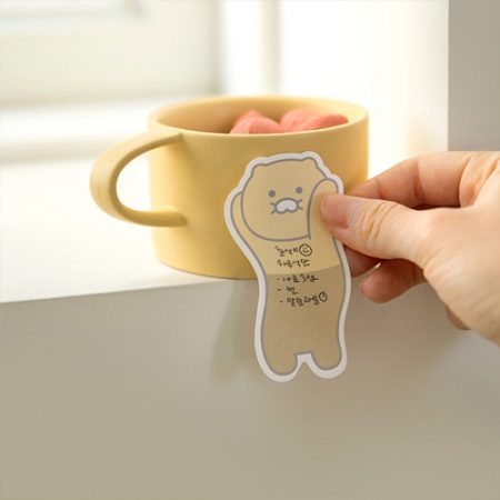 캐릭터 모양 점착메모지 옐로우 #5