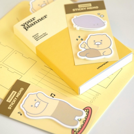 캐릭터 모양 점착메모지 옐로우 #2