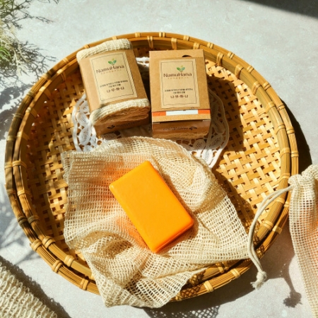 나무 하나 욕실 세트 A / 비누 / 샤워 타올 / 욕실 용품 / 선물세트 #4