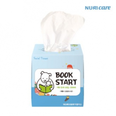 고급 미용 티슈 70매 (스티커 부착) 각티슈