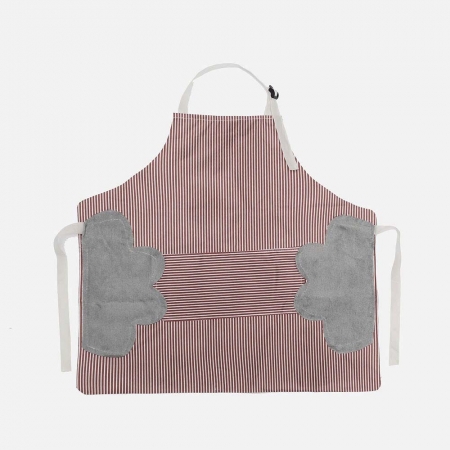 스트라이프 핸드타올 심플 방수 앞치마 주방 패브릭 앞치마 #3