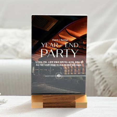 뉴 아크릴우드투톤 테이블텐트 #2