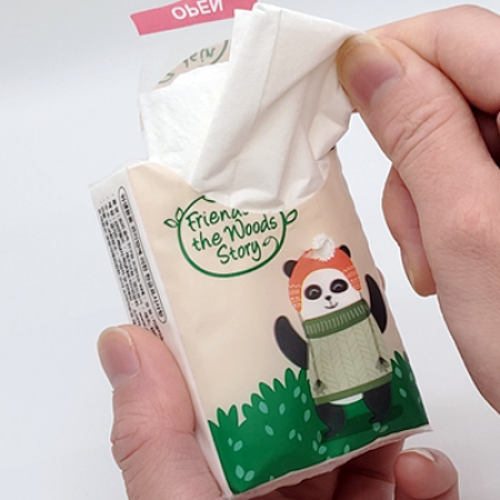 애니멀 캐릭터 미니 포켓티슈 3겹 10매 - 베이직 #2