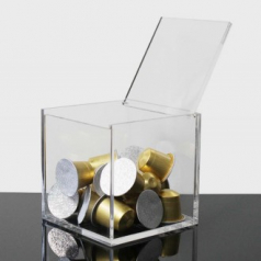 투명 아크릴 심플 커피캡슐 보관함 커피 티백 다용도 보관함