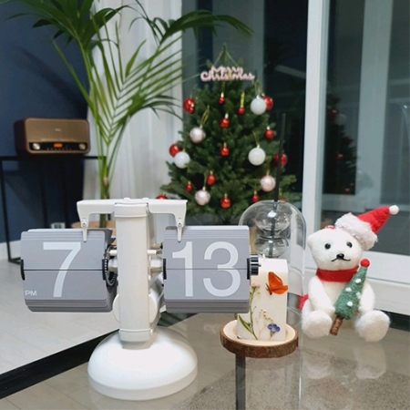 탁상용 아날로그 넘어가는 플립시계 #2