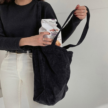 룩앳걸 코듀로이 골덴 학생 여성 숄더백 5 color #6