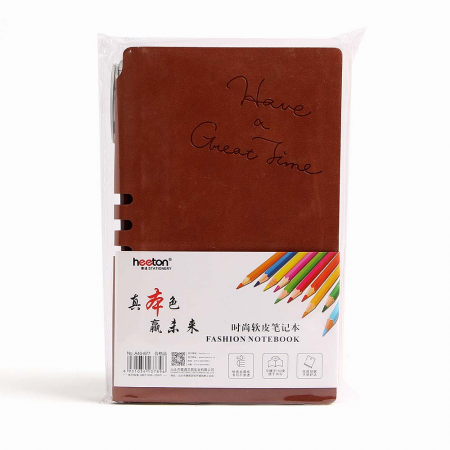 베이직 레터링 다이어리형 노트 볼펜 포함 메모수첩 #2