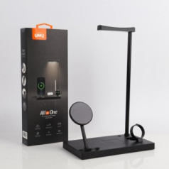 유엠투 LED 올인원 7in1 무선 고속 멀티 충전기 (UMWH - MFLED7IN1)