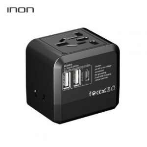 USB 3포트 해외 여행용어댑터 2USB + 1Type C