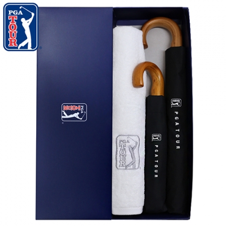 PGA 2단 우산 + 3단 자동우산 + 190g 호텔수건세트 #2