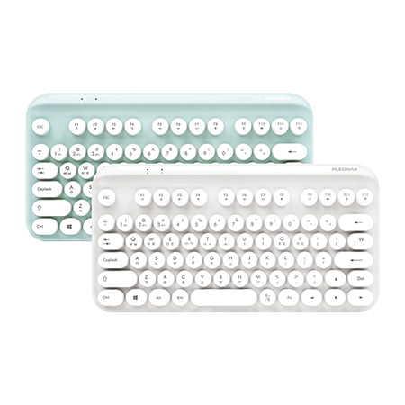 PLEOMAX 블루투스 5.0 멀티 페어링 레트로 키보드 PBK - 1000retro #2