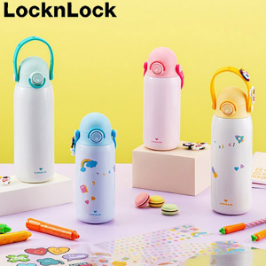 락앤락 원터치 키즈 스트랩 텀블러350ml, 3283