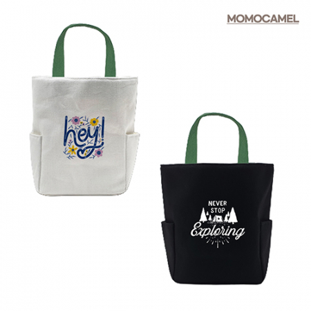 모모카멜 에코백 투포켓형 28cm * 24cm * 12cm (HE06) #3