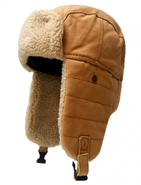 방한 모자 마스크 모자 귀덮개 캔버스 재질 #2