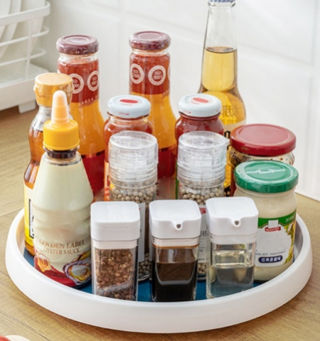 회전 주방정리 트레이 양념통수납장 대형 #2