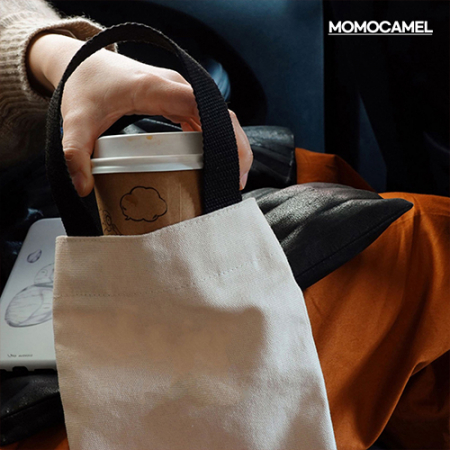 모모카멜 미니 에코백 16*25*5cm (HE01), 데일리백, 텀블러백, 구디백 #5