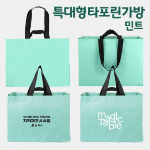 특대형 타포린가방 - 민트(52*38*35)
