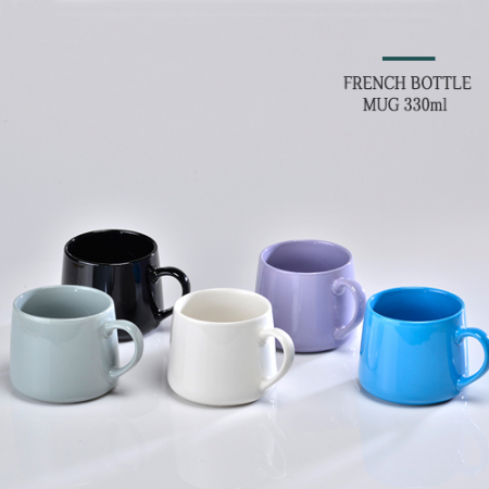 프렌치 보틀 머그 컬러컵 330ml, 화이트컵 315ml // dr매직 #2