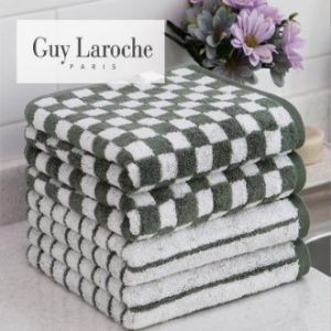 기라로쉬 뱀부 선염 체스 & 그리드 세면타월 180g